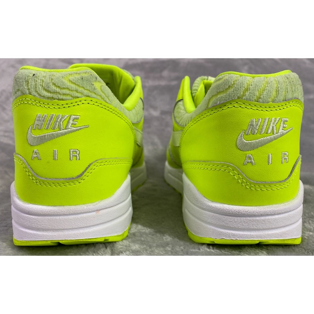 Nike Air Max 1 Sneakers Mens 9 Volt Neon Yellow FN6832-702 Topographic Pattern - Picture 3 of 7